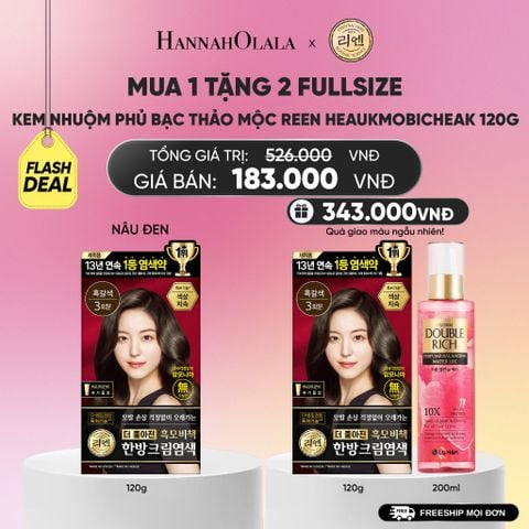  KEM NHUỘM TÓC PHỦ BẠC THẢO MỘC REEN HEAUKMOBICHEAK CREAM 120G_A698 