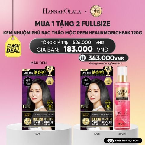  KEM NHUỘM TÓC PHỦ BẠC THẢO MỘC REEN HEAUKMOBICHEAK CREAM 120G_A698 