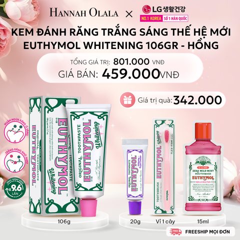  E1044: DEAL 16: KEM ĐÁNH RĂNG TRẮNG SÁNG THẾ HỆ MỚI EUTHYMOL WHITENING 106GR - HỒNG 