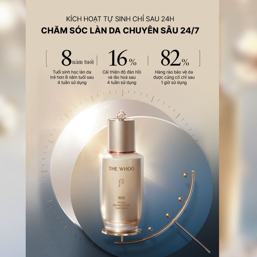  DEAL 2: PHIÊN BẢN ĐẶC BIỆT 2026 - BỘ TINH CHẤT TỰ SINH NGỪA LÃO HÓA THẾ HỆ THỨ 4 THE WHOO BICHUP ULTIMATE RECOVERY YOUTH SERUM DUO SPECIAL SET 