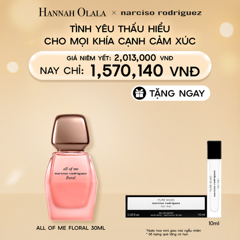  DEAL 18: NARCISO RODRIGUEZ ALL OF ME EAU DE PARFUM 30ML 