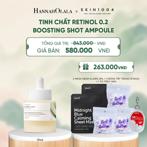  NEW SKU SKIN1004 TINH CHẤT MADAGASCAR CENTELLA RETINOL 0.2 BOOSTING SHOT AMPOULE 30ML (IP04) - A1505 