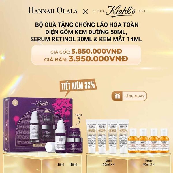  C52_DEAL 12: DEAL 15: [PHIÊN BẢN LỄ HỘI 2025] BỘ QUÀ TẶNG NGĂN NGỪA LÃO HÓA TOÀN DIỆN GỒM KEM DƯỠNG 50ML, SERUM RETINOL 30ML & KEM MẮT 14ML 