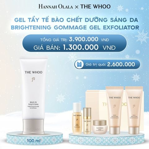  DEAL 18: GEL TẨY TẾ BÀO CHẾT DƯỠNG SÁNG DA THE WHOO GONGJINHYANG BRIGHT GEL EXFOLIATOR 100ML 