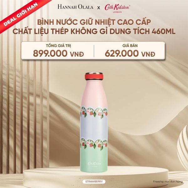  DEAL 18: [DEAL GIỚI HẠN] BÌNH NƯỚC GIỮ NHIỆT CAO CẤP CATH KIDSTON CHẤT LIỆU THÉP KHÔNG GỈ DUNG TÍCH 460ML 