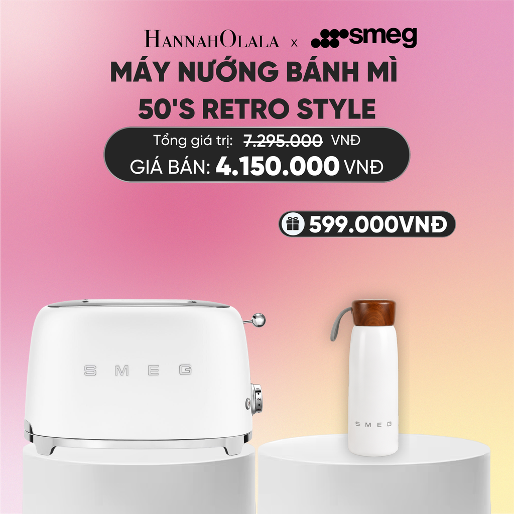  MÁY NƯỚNG BÁNH MÌ SMEG 50'S RETRO STYLE 