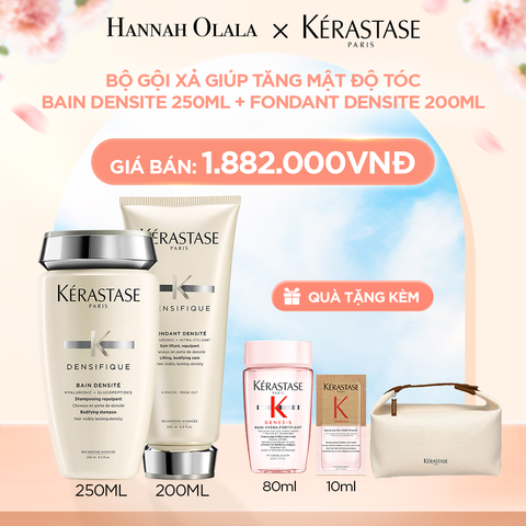  A384_DEAL 9: BỘ GỘI XẢ GIÚP TĂNG MẬT ĐỘ TÓC KERASTASE (BAIN DENSITE 250ML + FONDANT DENSITE 200ML 
