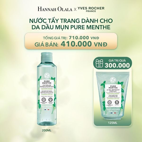  DEAL 18: NƯỚC TẨY TRANG DÀNH CHO DA DẦU MỤN PURE MENTHE 