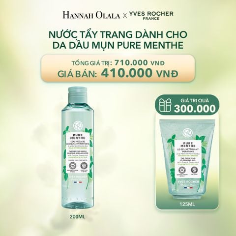  DEAL 18: NƯỚC TẨY TRANG DÀNH CHO DA DẦU MỤN PURE MENTHE 