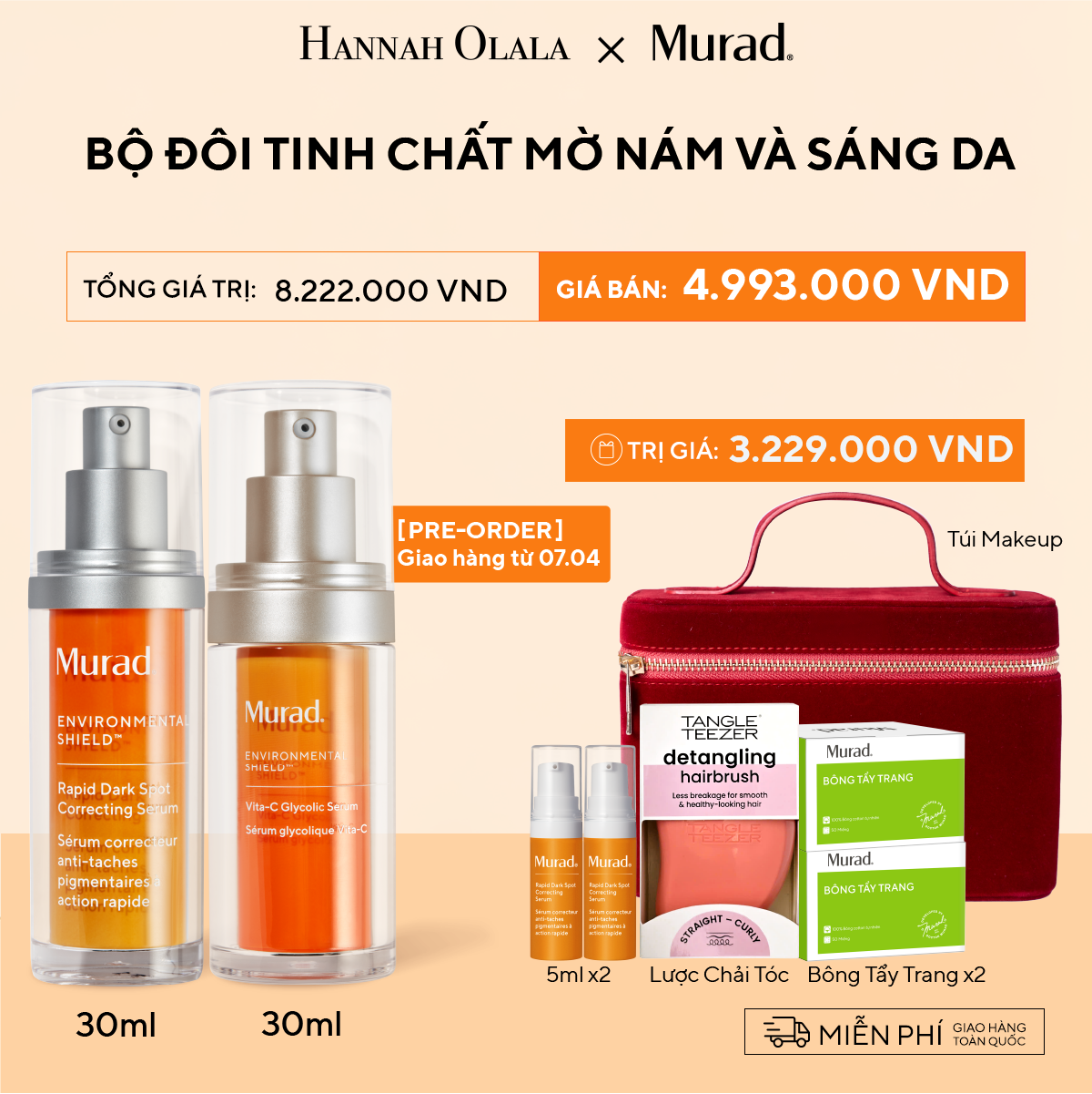 Bộ Đôi Tinh Chất Mờ Nám Và Sáng Da