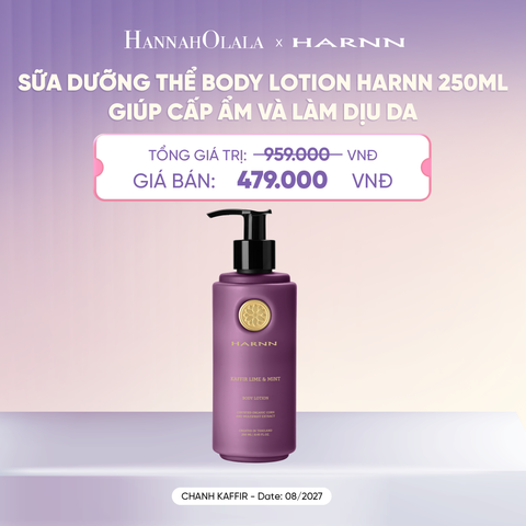  [SALE CẬN DATE] SỮA DƯỠNG THỂ BODY LOTION HARNN 250ML - GIÚP CẤP ẨM VÀ LÀM MỊN DA - A4092 
