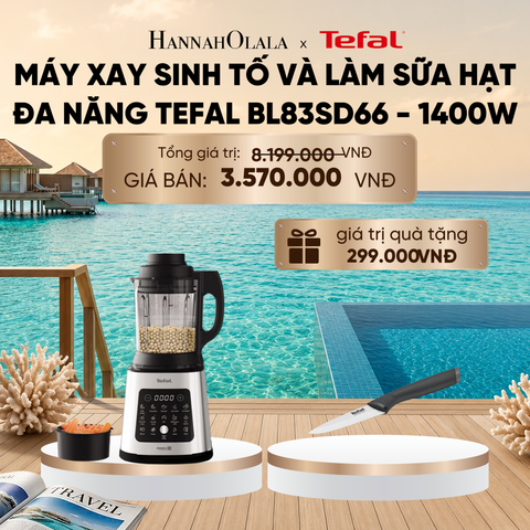  MÁY XAY SINH TỐ VÀ LÀM SỮA HẠT ĐA NĂNG TEFAL BL83SD66 - 1400W_ D818 