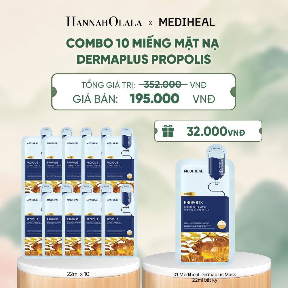  MEDIHEAL MẶT NẠ DERMAPLUS MASK 22ML (COMBO 10 MIẾNG) BẤT KỲ - A1468 