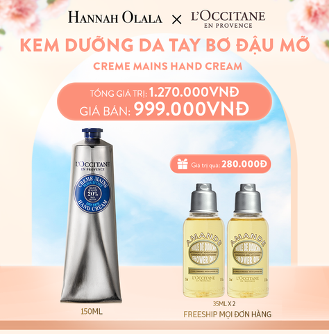  A456_DEAL 18: KEM DƯỠNG DA TAY BƠ ĐẬU MỠ 150ML 