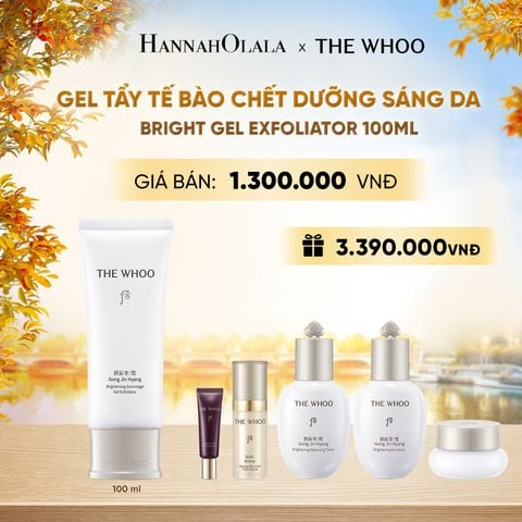  GEL TẨY TẾ BÀO CHẾT DƯỠNG SÁNG DA THE WHOO GONGJINHYANG BRIGHT GEL EXFOLIATOR 100ML - E2120 