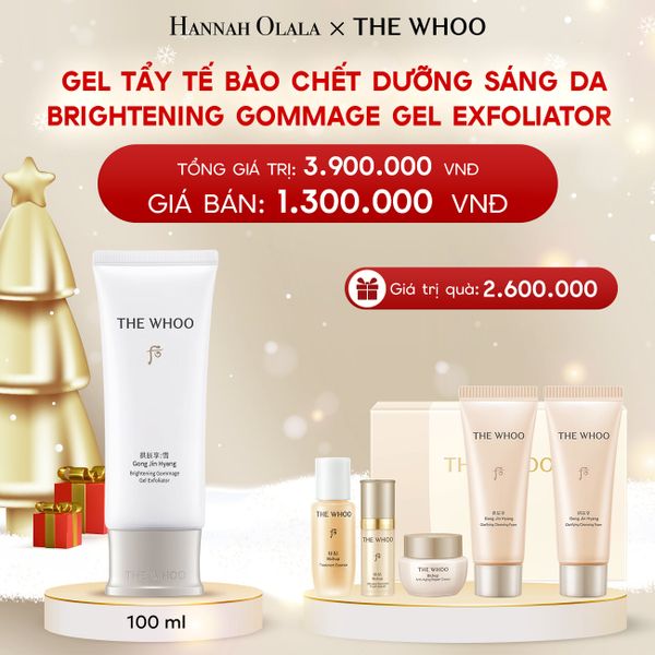  A340_DEAL 18: GEL TẨY TẾ BÀO CHẾT DƯỠNG SÁNG DA THE WHOO GONGJINHYANG BRIGHT GEL EXFOLIATOR 100ML 