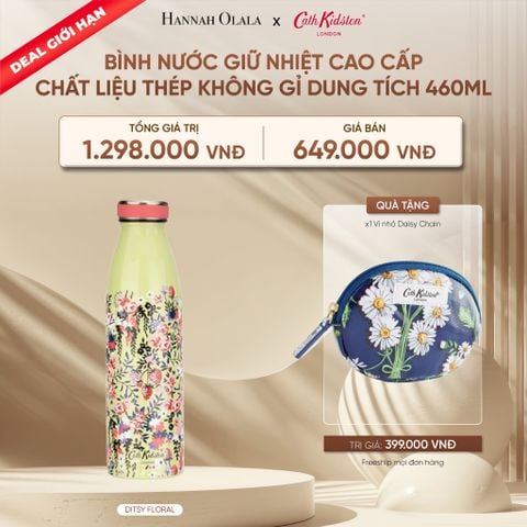  DEAL 18_RE: [DEAL GIỚI HẠN] BÌNH NƯỚC GIỮ NHIỆT CAO CẤP CATH KIDSTON CHẤT LIỆU THÉP KHÔNG GỈ DUNG TÍCH 460ML 
