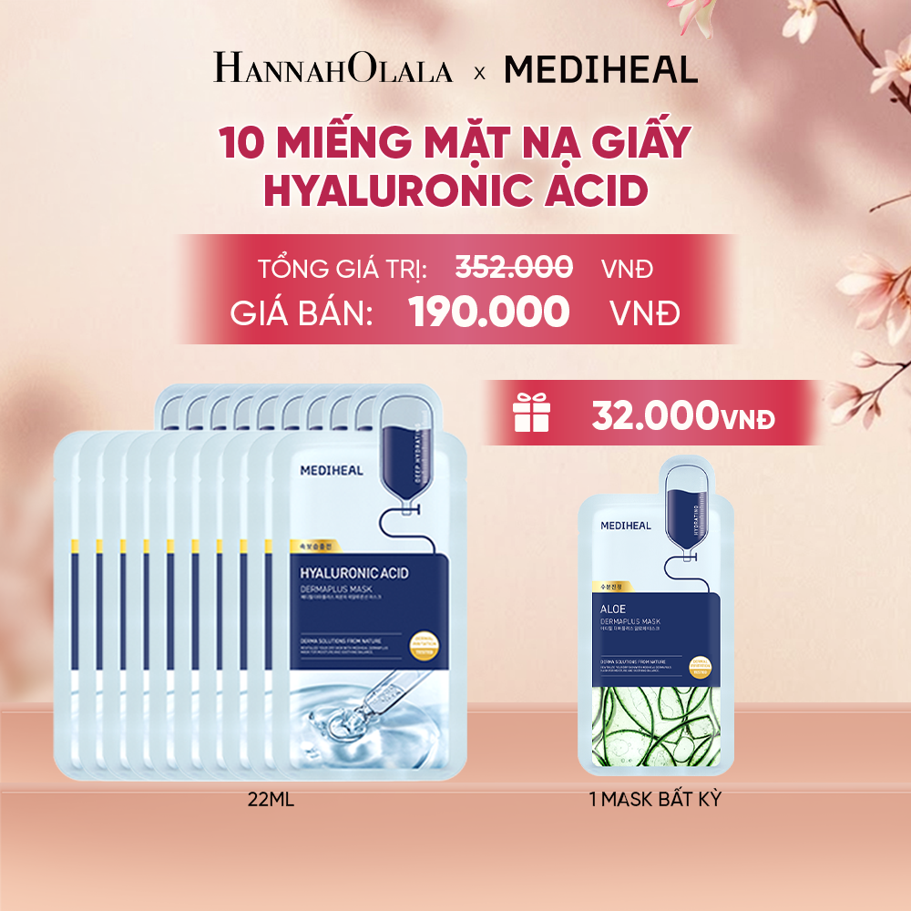 MEDIHEAL MẶT NẠ DERMAPLUS MASK 22ML (COMBO 10 MIẾNG) BẤT KỲ - A285 