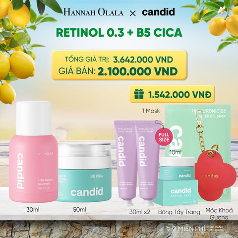  RETINOL 0.3 & B5 CICA BỘ ĐÔI LÀM MỜ NẾP NHĂN VÀ DƯỠNG ẨM PHỤC HỒI CHUYÊN SÂU DEAL 18: 