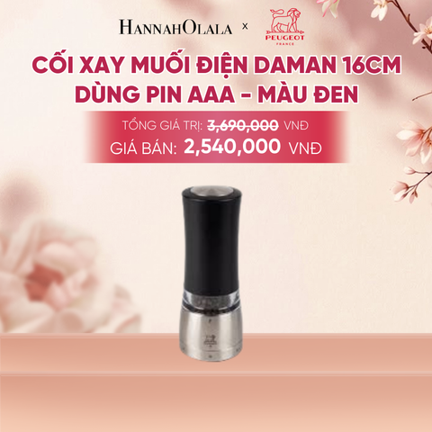  CỐI XAY MUỐI ĐIỆN DAMAN 16CM DÙNG PIN AAA - A1069 
