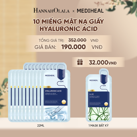  MEDIHEAL MẶT NẠ DERMAPLUS MASK 22ML (COMBO 10 MIẾNG) BẤT KỲ - A1680 