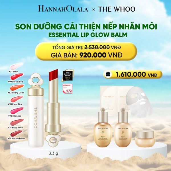  DEAL 18: SON DƯỠNG CẢI THIỆN NẾP NHĂN MÔI THE WHOO ESSENTIAL LIP GLOW BALM 