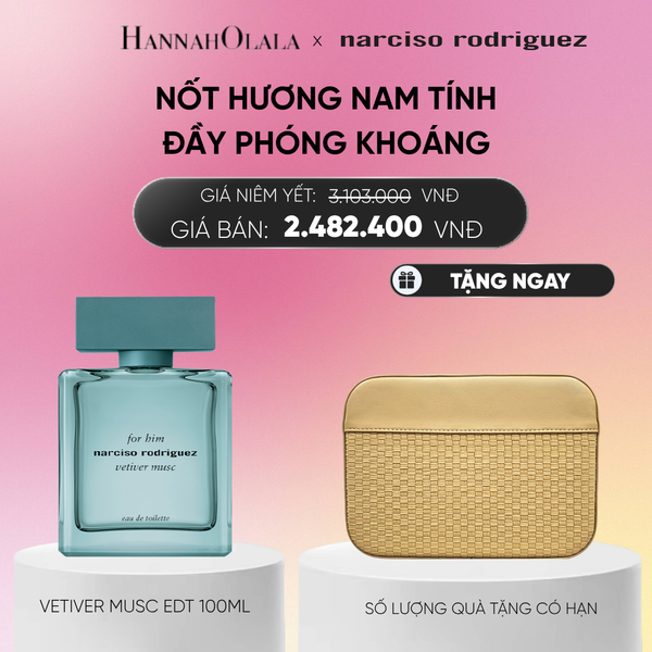  NƯỚC HOA NAM NARCISO RODRIGUEZ FOR HIM VETIVER MUSC 100ML - DEAL 19.1_A944 