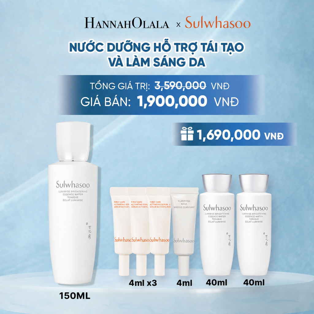  NƯỚC DƯỠNG DA SÁNG TRONG SULWHASOO LUMIWISE BRIGHTENING ESSENCE WATER 150ML 