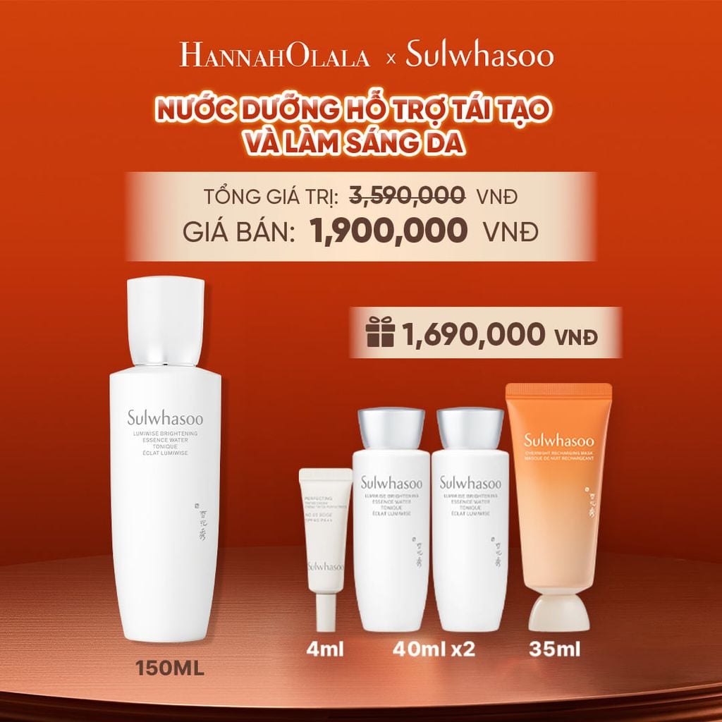  NƯỚC DƯỠNG DA SÁNG TRONG SULWHASOO LUMIWISE BRIGHTENING ESSENCE WATER 150ML 
