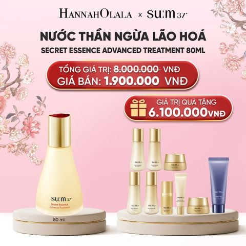  NƯỚC THẦN NGỪA LÃO HOÁ THẾ HỆ 4 SU:M37º SECRET ESSENCE ADVANCED TREATMENT 80ML 