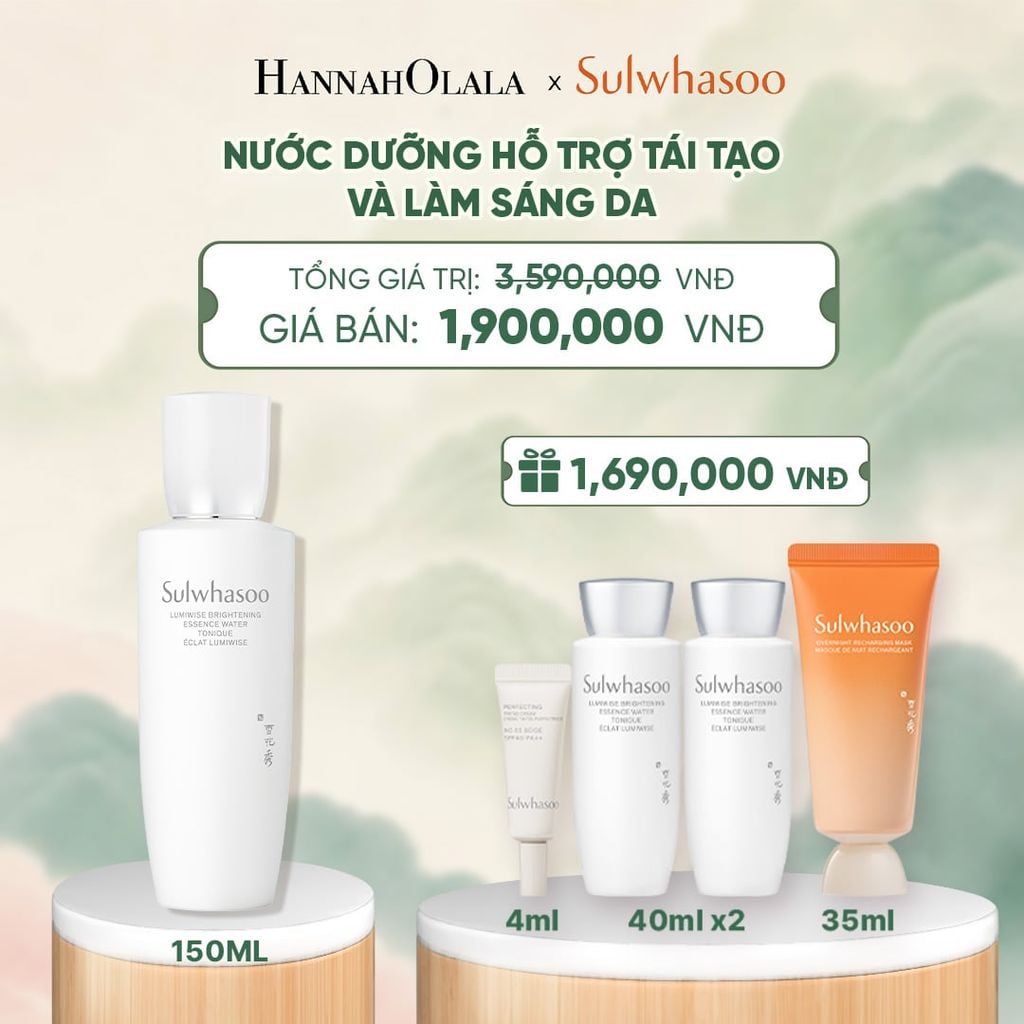  NƯỚC DƯỠNG DA SÁNG TRONG SULWHASOO LUMIWISE BRIGHTENING ESSENCE WATER 150ML - A1713 