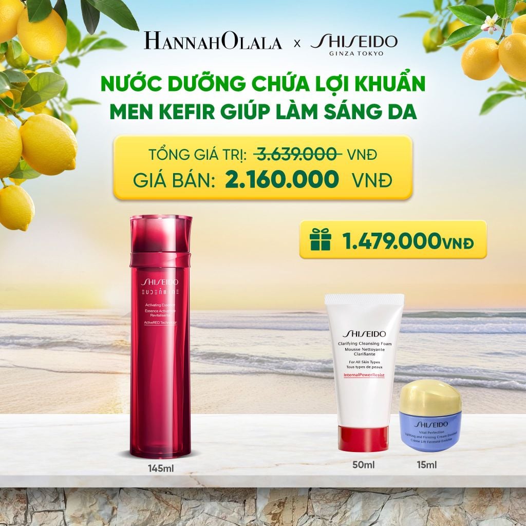 NƯỚC THẦN ĐỎ SHISEIDO EUDERMINE ACTIVATING ESSENCE 145ML - DEAL 4 