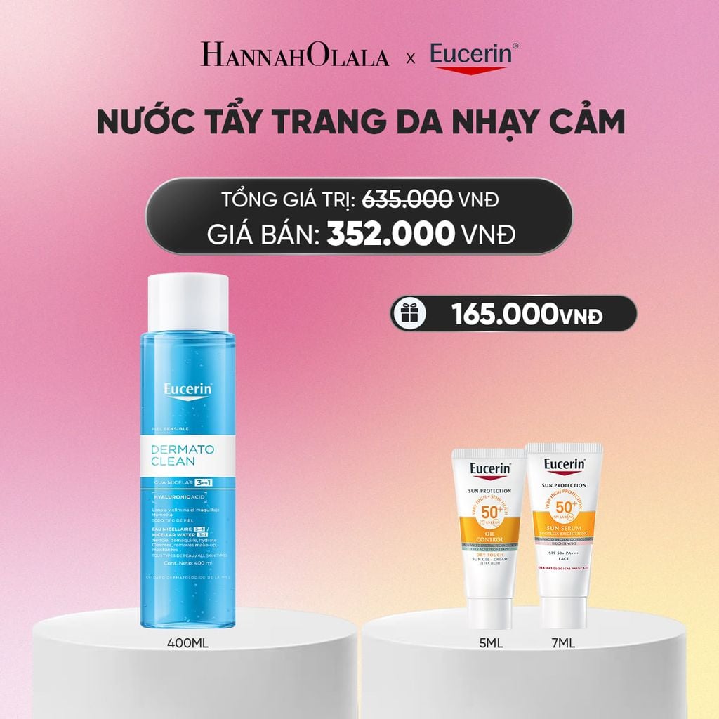  NƯỚC TẨY TRANG DỊU NHẸ CHO DA NHẠY CẢM EUCERIN DERMATO CLEAN MICELLAR CLEANSING FLUID 400ML_A1589 