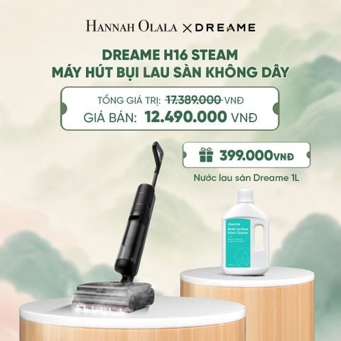  DREAME H16 STEAM MÁY HÚT BỤI LAU SÀN KHÔNG DÂY - LAU SÀN HƠI NƯỚC 200℃ - BH 24 THÁNG - A1794 