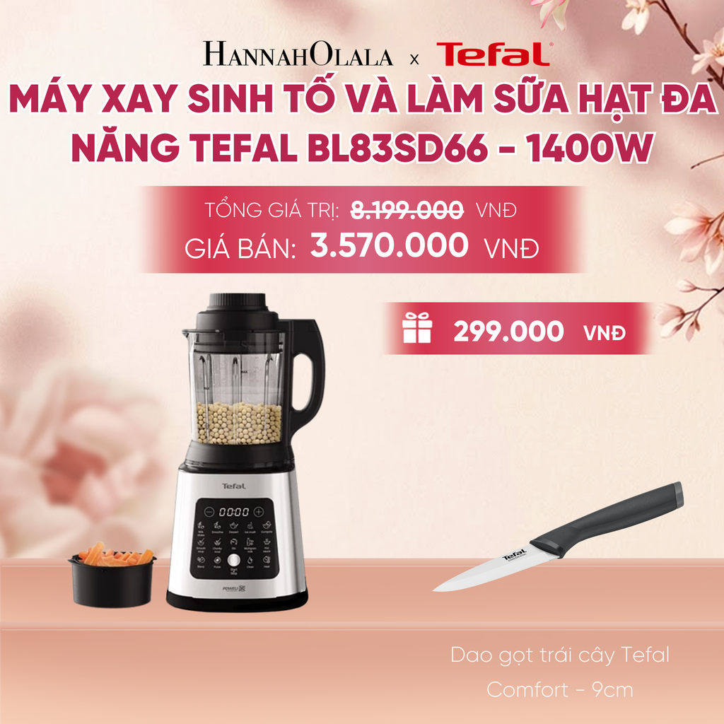  MÁY XAY SINH TỐ VÀ LÀM SỮA HẠT ĐA NĂNG TEFAL BL83SD66 - 1400W - A464 