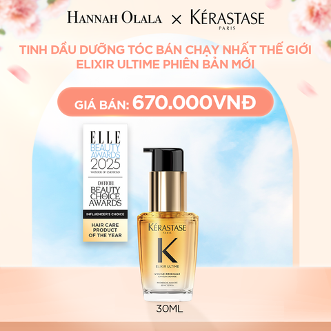  A376_DEAL 19: TINH DẦU DƯỠNG TÓC BÁN CHẠY NHẤT THẾ GIỚI ELIXIR ULTIME PHIÊN BẢN MỚI 30ML 
