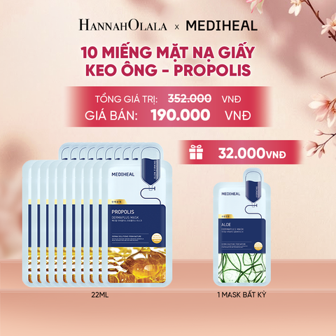  MEDIHEAL MẶT NẠ DERMAPLUS MASK 22ML (COMBO 10 MIẾNG) BẤT KỲ - A285 