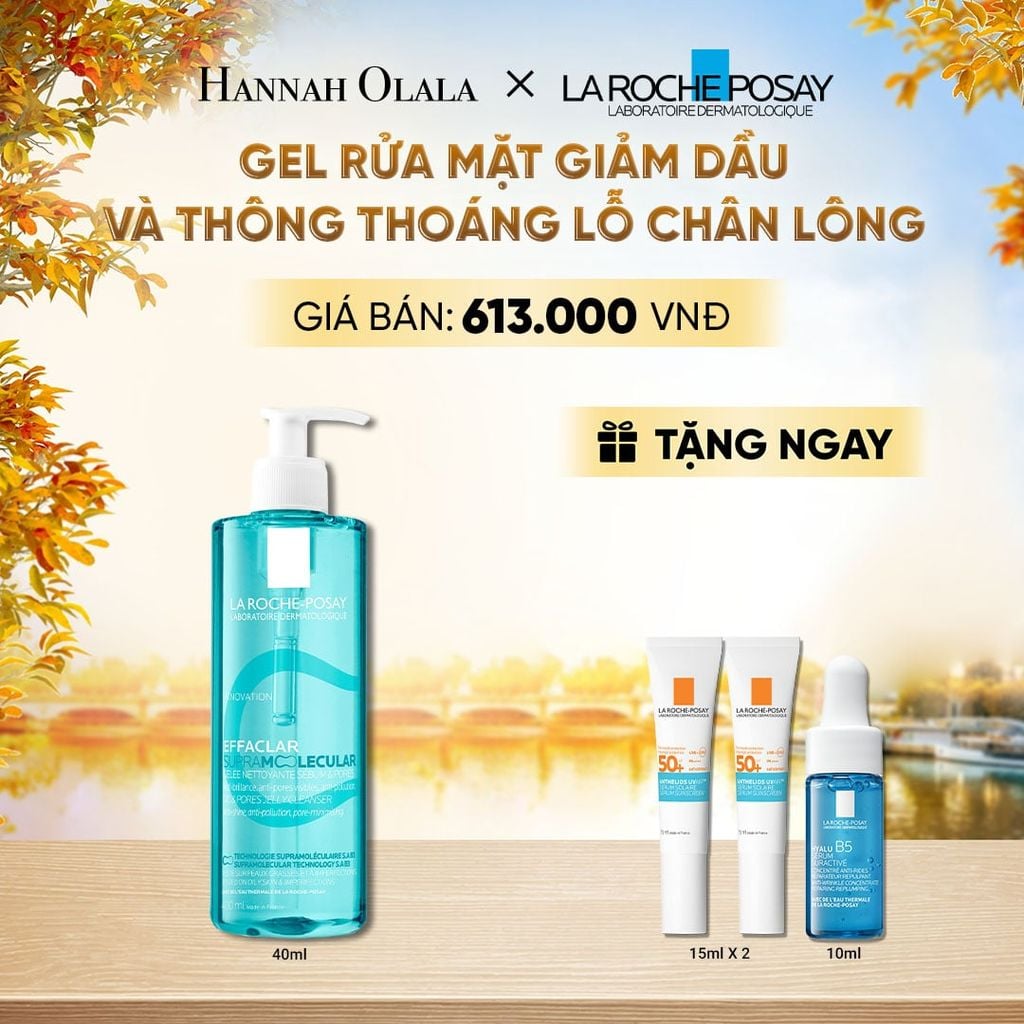  [NEW] GEL RỬA MẶT GIẢM DẦU VÀ THÔNG THOÁNG LỖ CHÂN LÔNG LA ROCHE-POSAY EFFACLAR SUPRA MOLECULAR 400ML - E616 
