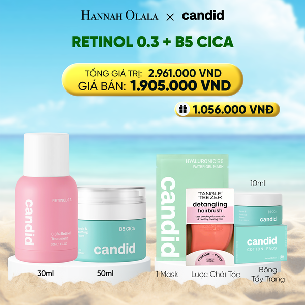  RETINOL 0.3 & B5 CICA BỘ ĐÔI LÀM MỜ NẾP NHĂN VÀ DƯỠNG ẨM PHỤC HỒI CHUYÊN SÂU - DEAL 19 
