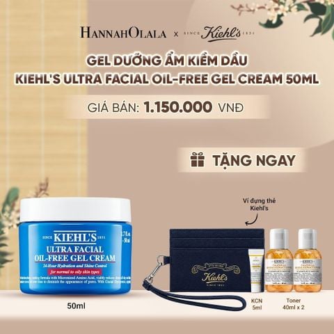  GEL DƯỠNG ẨM KIỀM DẦU 24H KIEHL'S ULTRA FACIAL OIL-FREE GEL CREAM 50ML - A306 