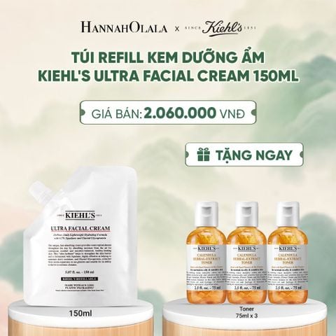  TÚI REFILL KEM DƯỠNG ẨM SÂU 72H & PHỤC HỒI NHANH KIEHL'S ULTRA FACIAL CREAM 150ML - A134 