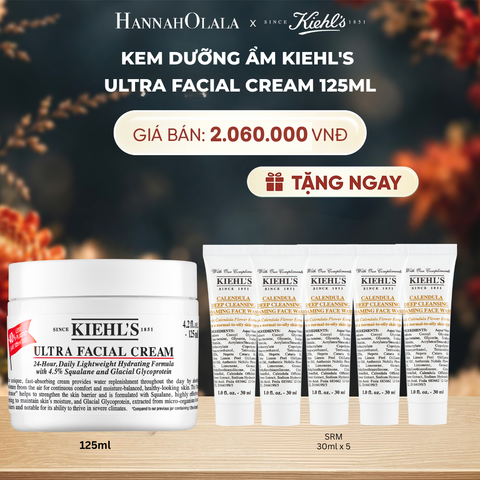  KEM DƯỠNG ẨM SÂU 72H & PHỤC HỒI NHANH KIEHL'S ULTRA FACIAL CREAM 125ML - A132 