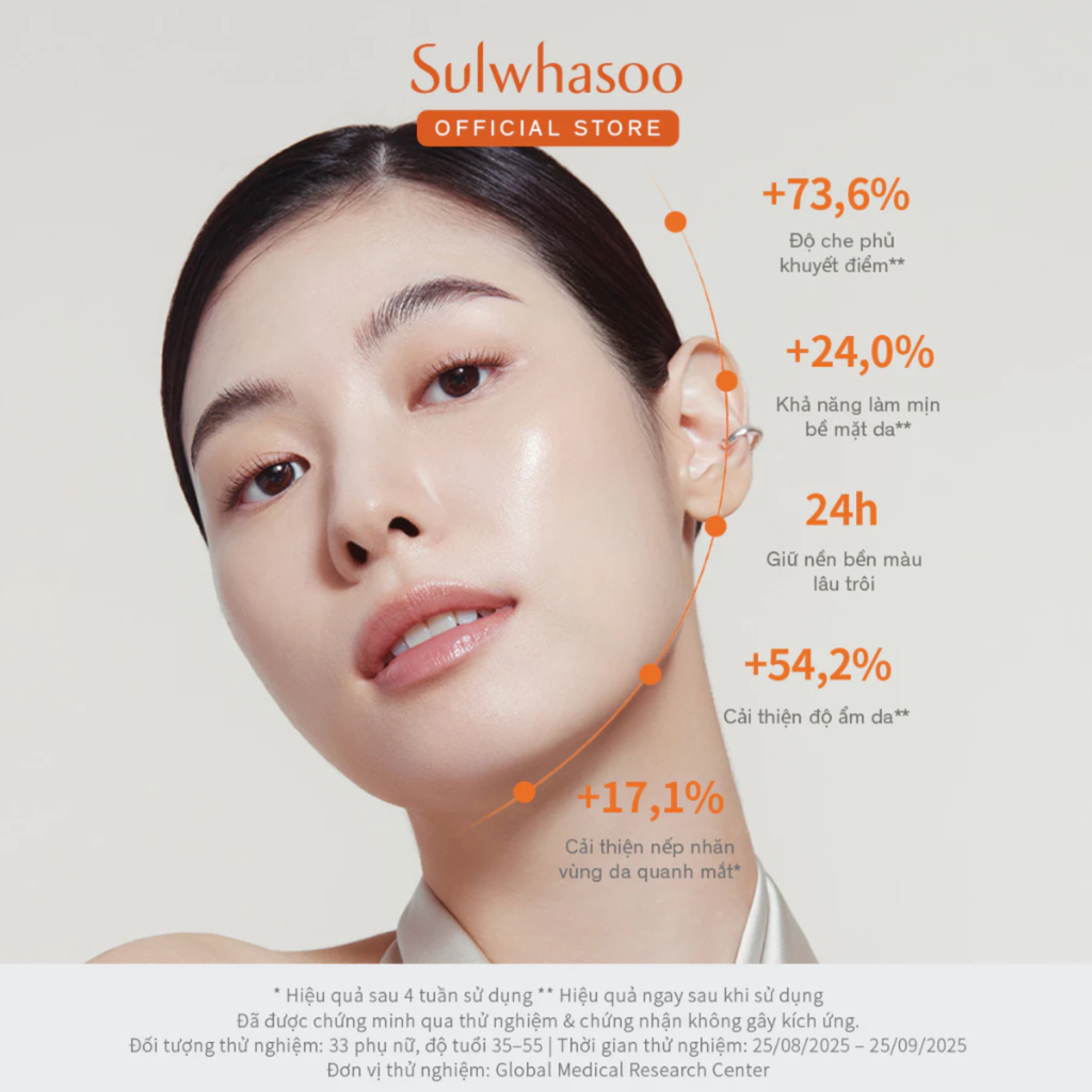  MỚI - KEM TINT TRANG ĐIỂM SULWHASOO PERFECTING TINTED CREAM 35ML 