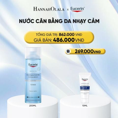  NƯỚC CÂN BẰNG CHO DA NHẠY CẢM EUCERIN DERMATOCLEAN TONER 200ML - DEAL 19 