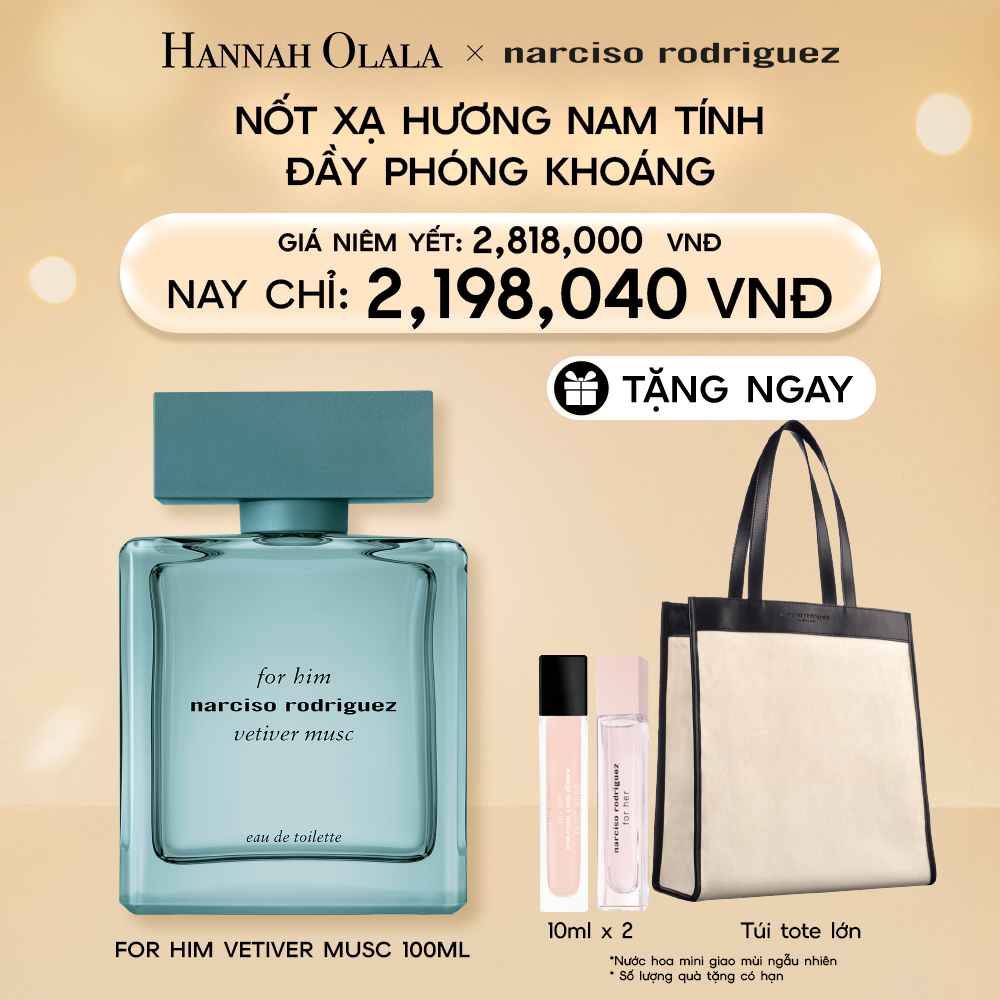  E30_DEAL 17: NƯỚC HOA NAM NARCISO RODRIGUEZ FOR HIM VETIVER MUSC 100ML 