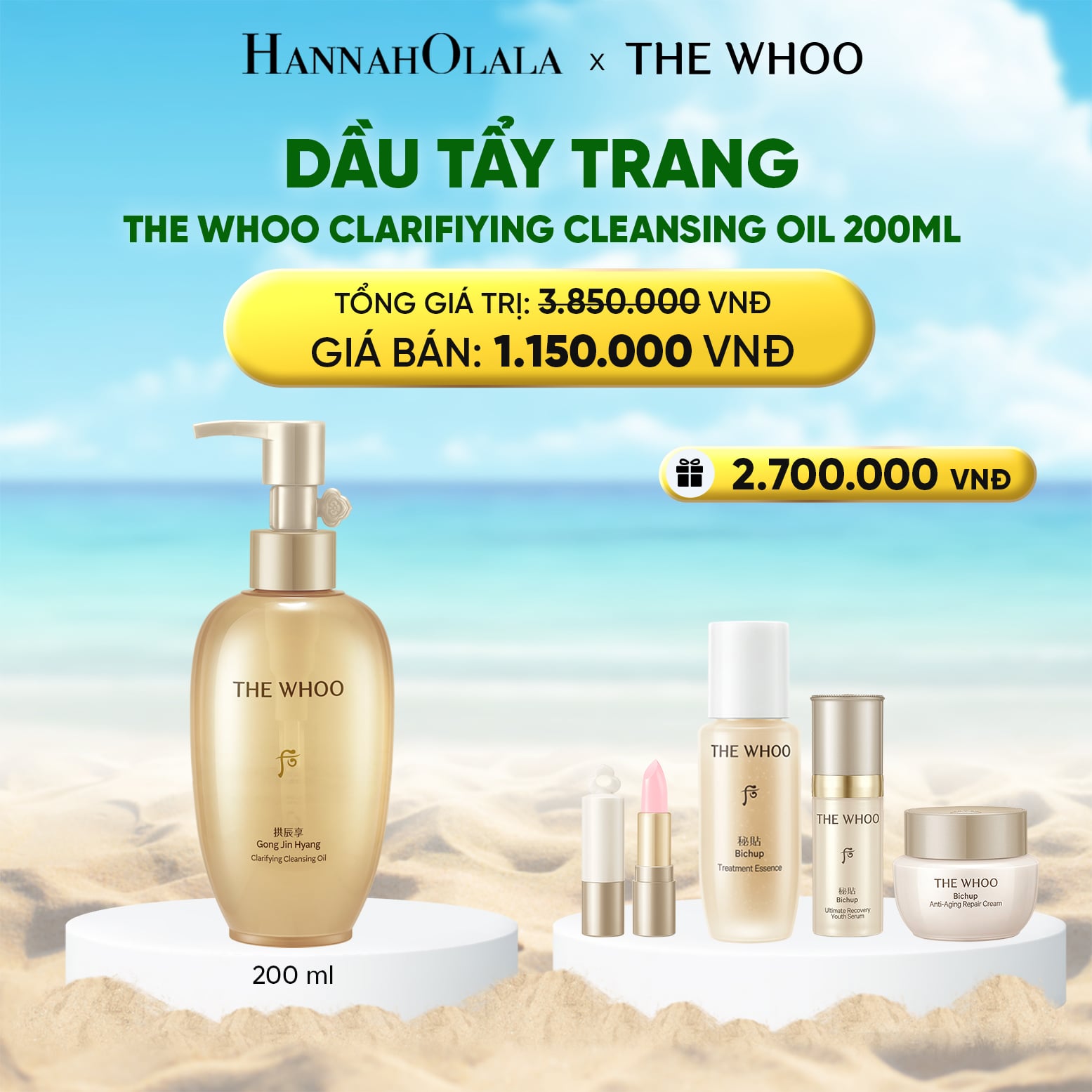 Dầu Tẩy Trang The Face Shop Gong Jin Hyang Clarifying Cleansing Oil 200ml