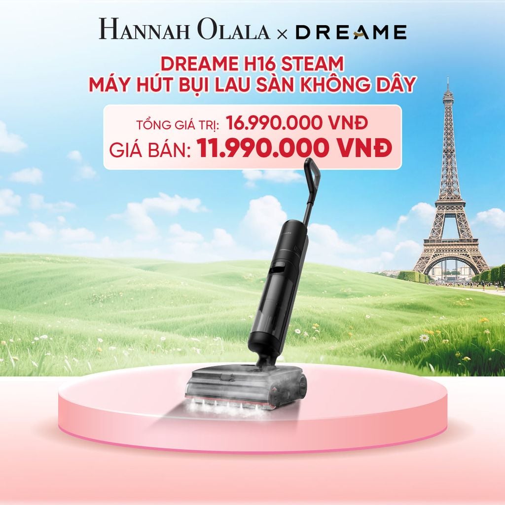  DREAME H16 STEAM MÁY HÚT BỤI LAU SÀN KHÔNG DÂY - LAU SÀN HƠI NƯỚC 200℃ - BH 24 THÁNG - B12 