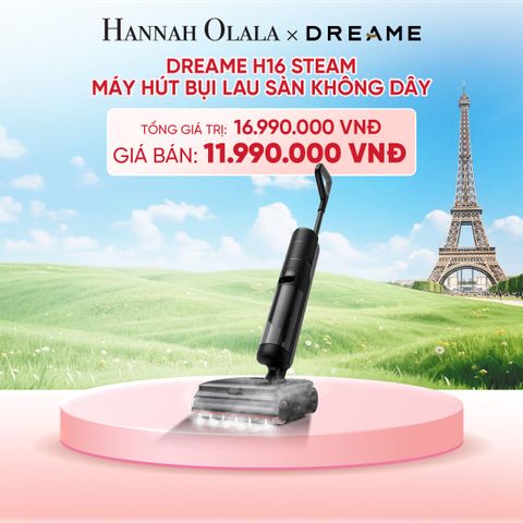  DREAME H16 STEAM MÁY HÚT BỤI LAU SÀN KHÔNG DÂY - LAU SÀN HƠI NƯỚC 200℃ - BH 24 THÁNG - B12 