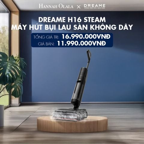 DREAME H16 STEAM MÁY HÚT BỤI LAU SÀN KHÔNG DÂY - LAU SÀN HƠI NƯỚC 200℃ - BH 24 THÁNG 