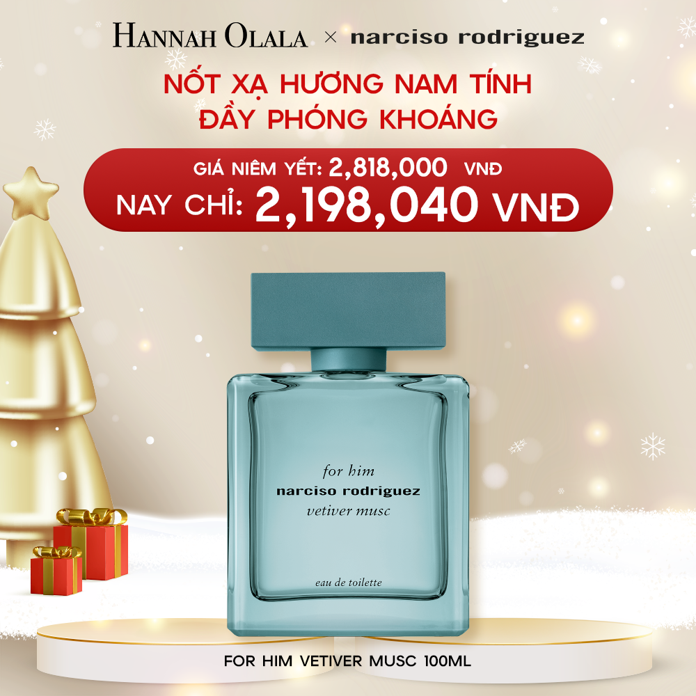  A230_DEAL 17.1: Nước hoa nam Narciso Rodriguez For Him Vetiver Musc 100ml 